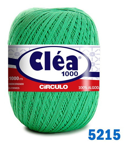 Linha Cléa 1000m Círculo Crochê Cor 5215 - Hortelã