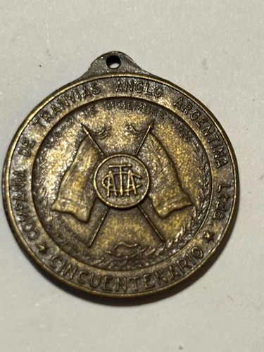 Medalla Compañía De Tranvías Anglo Argentina Año 1926.