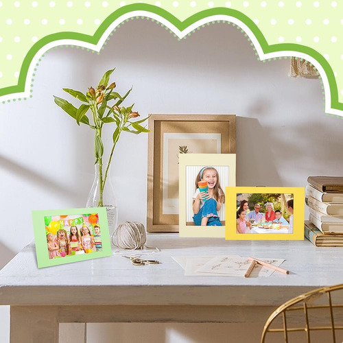 100pcs Colorful Paper Picture Frames: 4 X 6 Inches Card...