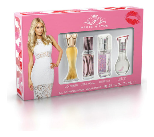 Paris Hilton Coffret Perfume Gift Set 4 Pzas Para Dama Género Mujer