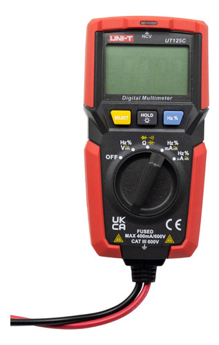 Multímetrodigital Con Capacitancia Y Frecuencia Ut125c Uni-t