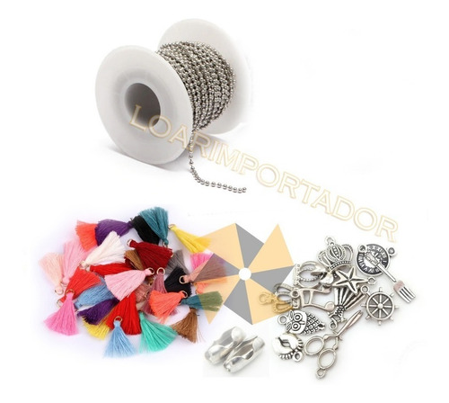 Kit Para Pulseras De Mates Dijes Perlas Cadenas Y Accesorios