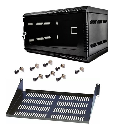 Gabinete Rack De 5ru Fondo 51 Incluye Bandeja Y Tornilleria