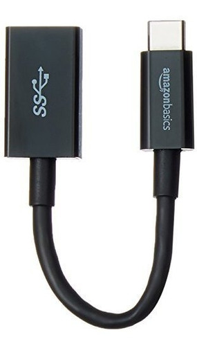 Cable Adaptador Hembra Usb Amazonbasics Tipo C A Usb 3.1 Gen