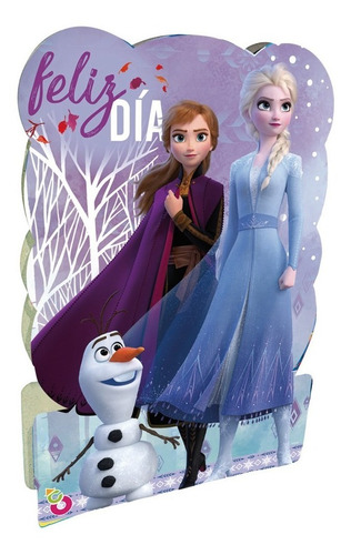 Piñata De Carton Personaje Cumpleaños Frozen Anna Elsa X 1