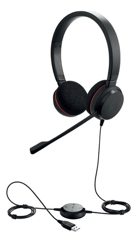 Audífonos Jabra Evolve 20 Uc Stereo Cancelación De Ruido Usb