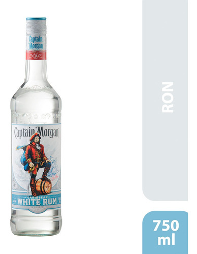 Ron Captain Morgan White Rum 750ml