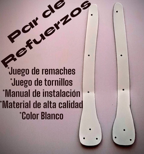 Refuerzos Puertas Chevy Antirrobo Todos Modelosc1c2c3 Blanco