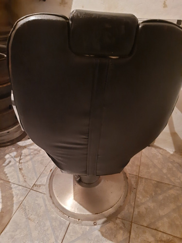 Imagen 4 de 7 de Silla De Barbería Peluquería Con Espaldar Reclinable