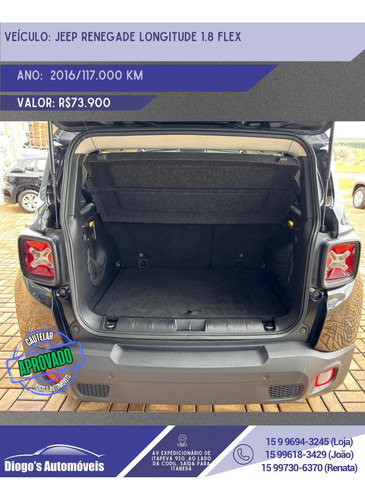 Jeep Renegade 1.8 Longitude Flex Aut. 5p