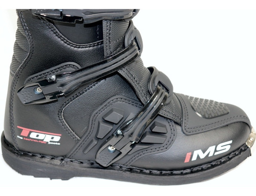 Imagem 5 de 10 de Bota Ims Top Preta Trilha Motocross Enduro