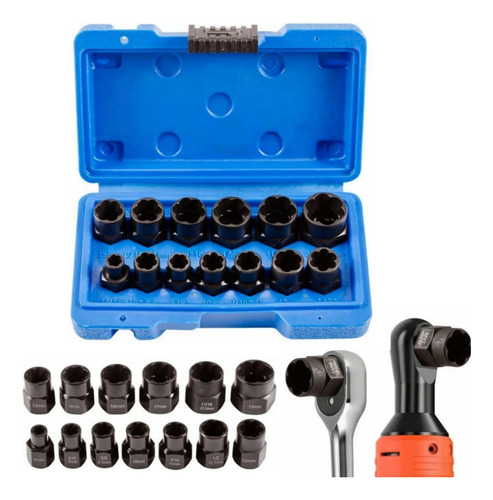 Quitatuercas Dañadas, Extractor De Tornillos, 13 Unidades