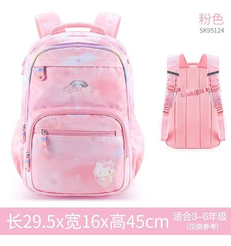 Hello Kitty Child Mochila Moda Desenho Animado Bolsa
