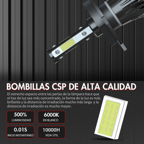 Faros Led Y Bombilla Antiniebla Para Chevy Aveo 2002-2015