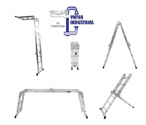 Escalera 4x4 Andamio 4,70 M C/chapa - Ynter Industrial