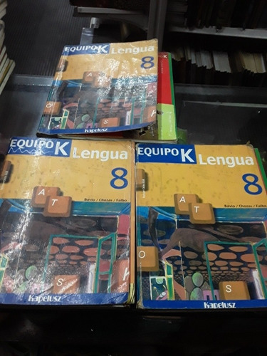 Lengua 8 Equipo K Lote X 3 Libros Con Antología Kapelusz 