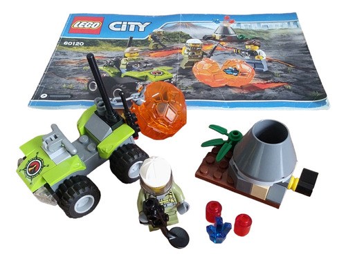 Lego City Volcano Starter Set - 60120 - Orig 83 Piezas Leer 