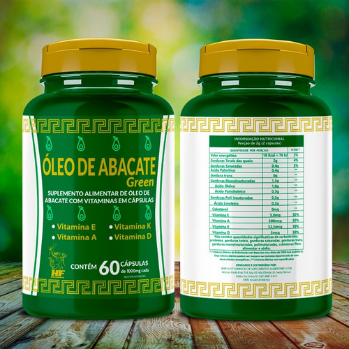 Imagem 2 de 5 de Abacate Softgel 1000mg 60cps Macrophytus