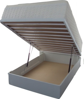Base De Cama Abatible Closet King, Madera Y Herrería