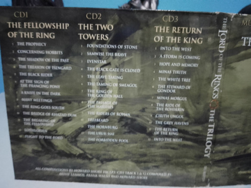 Cd The Lord Of Rings , The Trilogy (imp,3 Cds) (Usado)