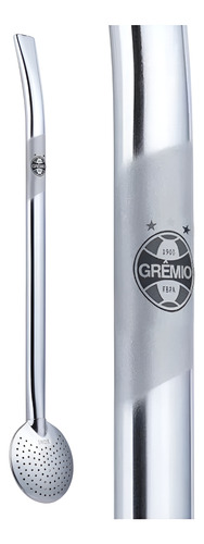 Kit Mateira Chimarrão Grêmio + Cuia E Bomba + Térmica 1l Cuia Madeira Imbuia