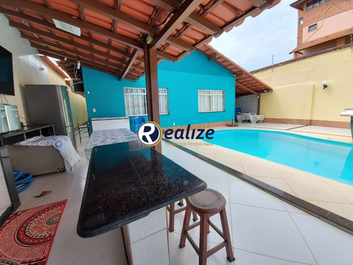 Casa 4 Quartos Mobiliado Com Área De Lazer Completa Na Praia Em Guarapari-es - Ca00167 - 69307506