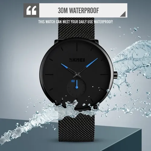 Reloj Skmei 9185 Acero Negro Elegante Moderno Moda Urbana Env o