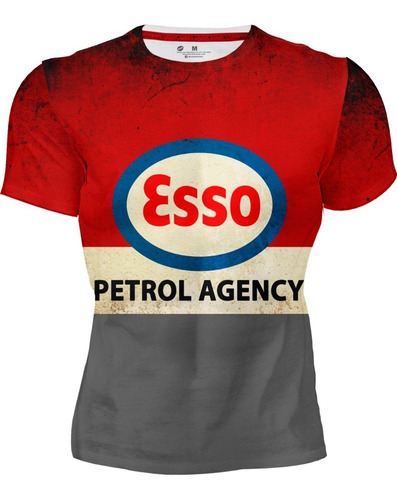 Playera Full Print Caballero Esso Barril  Petrol Agency 203