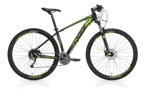 Mountain bike Oggi Big Wheel 7.1 2019 aro 29 15.5" 27v freios de disco hidráulico câmbios Shimano Acera M3000 cor verde