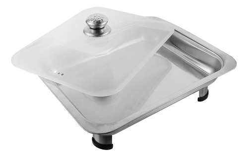 Sartén Para Asar Pescado Con Tapa De Acero Inoxidable,