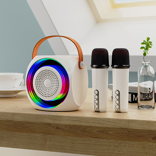 Mini Bocina Bluetooth Para Máquina De Karaoke Con Micrófono
