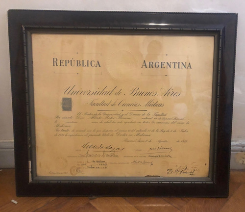 Diplomas Marcos De Madera Antigua En Muy Buen Estado