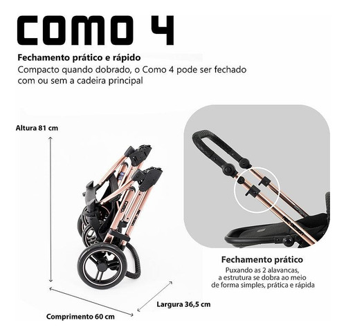 Carrinho Abc Design 3 Em 1 Linha Diamond Asphalt Como 4