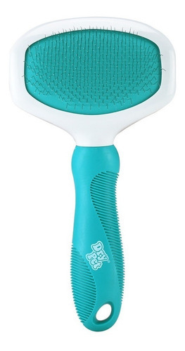 Cepillo Carda Desenredante Nudos De Pelo Para Perros Med Azul