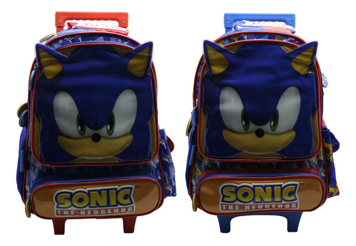 Mochila Carro Sonic De Hedgehog Eggman Miles 16 Pulgadas