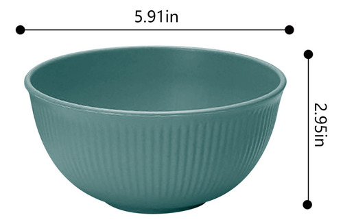 Cc Juego De Cuencos Para Cereales, 4 Tazones Con Paja De