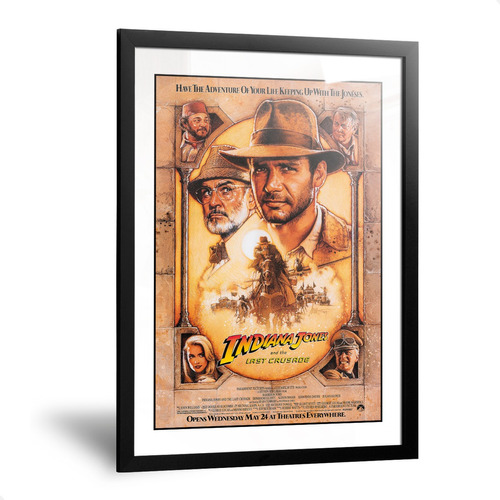 Cuadros Indiana Jones Y La Ultima Cruzada Enmarcado 35x50cm