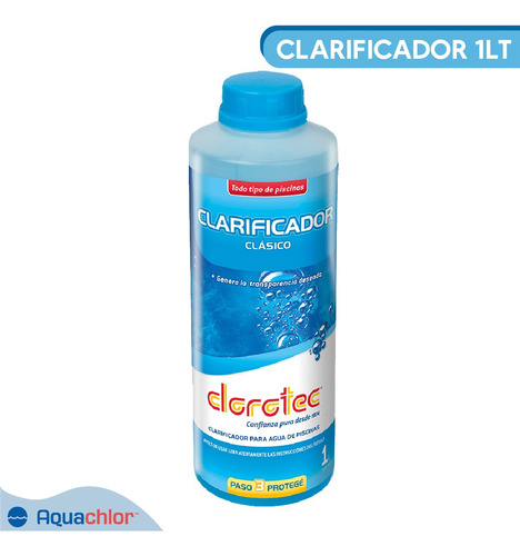 Clarificador Clásico Para Piletas Agua Turbia Clorotec 1lt