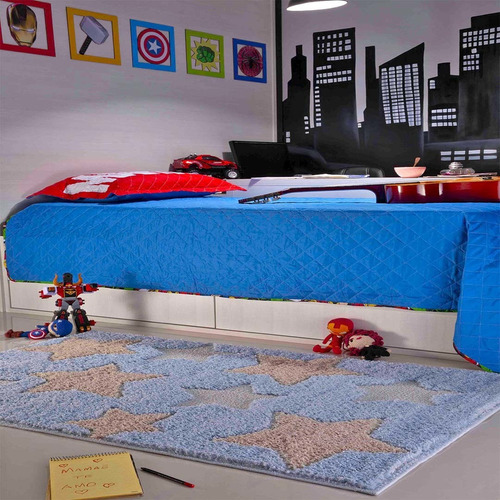 Tapete Para Quarto Infantil Relevo Jazz Kids 1,00 X 1,50 M