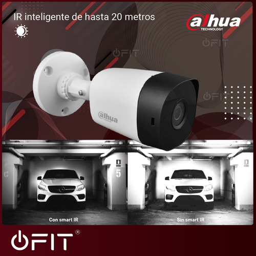Cámara de seguridad Dahua HAC-B1A21 3.6mm Cooper con resolución de 2MP visión nocturna incluida blanca