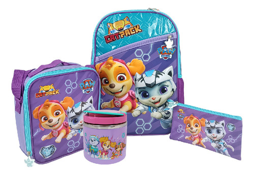 Paw Patrol M Set Catpack Mochila/lonch/cart + Termo