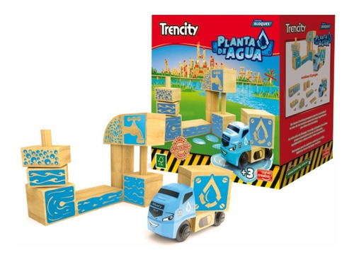 Trencity Planta De Agua Coleccion Bloques Camion Tren Madera