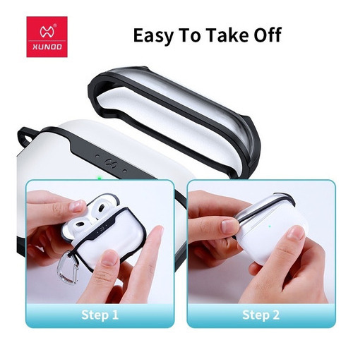 Imagen 8 de 10 de Funda Para AirPods Pro 2 Xundd Contra Golpes Gamer Blanco