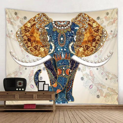 Mandala Elefante Manta Tapiz Yoga Cort 1,50*1,30 Cubrecama