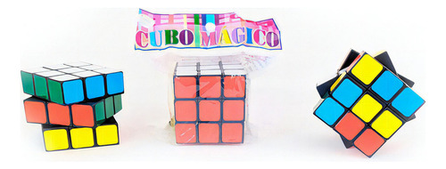 Kit 50 Brinquedo Cubo Mágico Colorido Presente