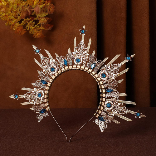 Corona Halo Reina, Diadema De Sol Espigado, Diadema Vir...