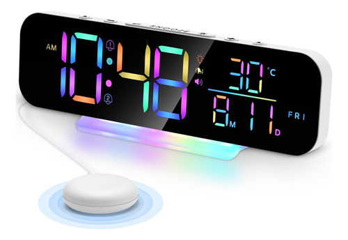 Reloj Despertador Digital De Pantalla Grande Para Dormitorio