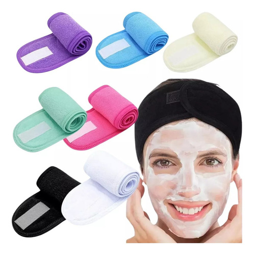 35 Banda Sujetadora De Cabello Maquillaje Diadema Spa Skin Color