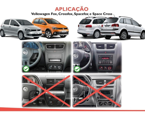 Imagem 7 de 10 de Moldura Painel 2 Din Multimidia Dvd Golf Polo Bora Ecosport Fiesta Fox Para Aparelhos Padrão Japonês