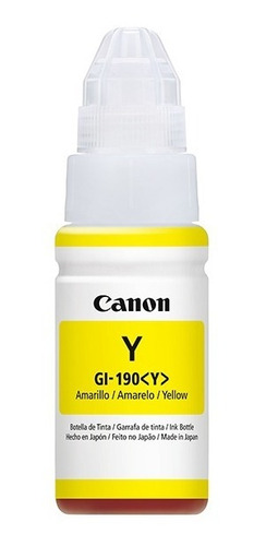 Botella De Tinta Amarillo Canon Gi-190y